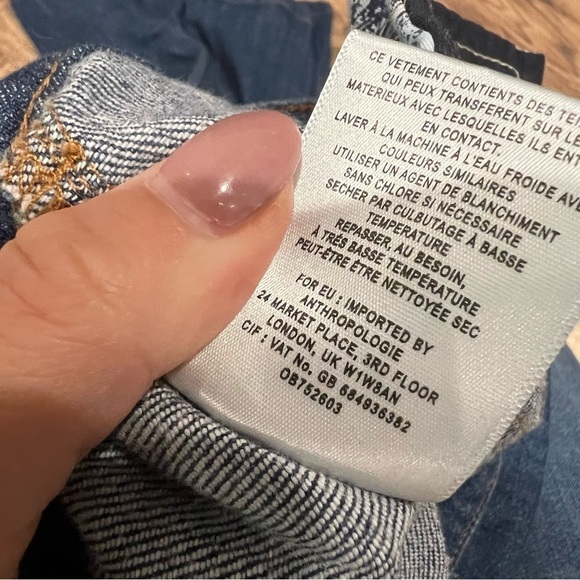 Anthropologie Pilcro High Rise Wide Leg Snap Bottom Jeans - Picture 9 of 13